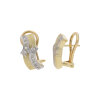JuwelmaLux Steckclip Ohrringe 585/000 (14 Karat) Gold- und Weißgold mit Brillanten JL30-06-1707