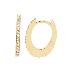JuwelmaLux Creolen 585 Gold mit Brillanten JL30-06-1715