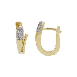 JuwelmaLux Creolen 585 Gold mit Brillanten JL30-06-1719