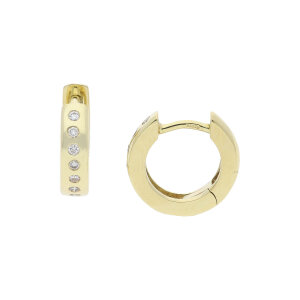 Creolen Gold 585 Brillanten JL12-06-0100 JuwelmaLux