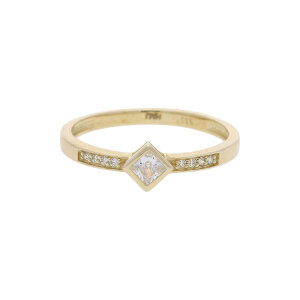JuwelmaLux Ring 333/000 (8 Karat) Gold mit synth....
