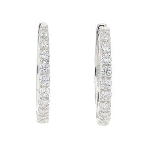 Creolen Silber 925 Zirkonia JL10-06-2634 JuwelmaLux