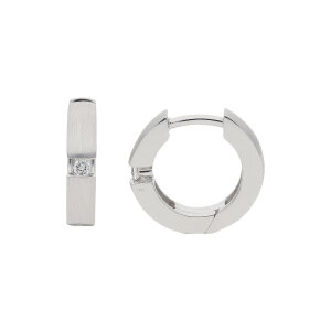 Creolen Weißgold 333 Zirkonia JL10-06-2638 JuwelmaLux