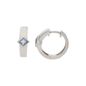 Creolen Silber 925 Zirkonia hellblau JL10-06-2555 JuwelmaLux