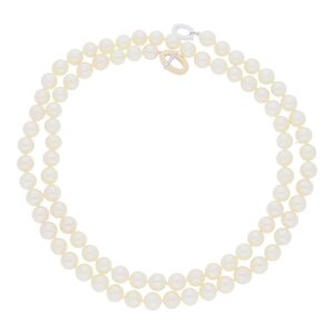 JuwelmaLux Perlenkette 585/000 (14 Karat) Rot- und Weißgold mit Akoya Zuchtperlen JL30-05-1852