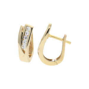 JuwelmaLux Creolen 333 Gold mit Zirkonia JL30-06-1866