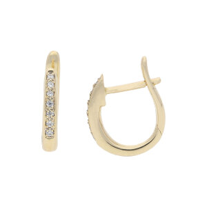 Creolen Gold 333 Zirkonia JL10-06-2653 JuwelmaLux