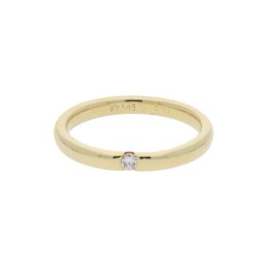 JuwelmaLux Ring 585/000 (14 Karat) Gelbgold mit Diamant...