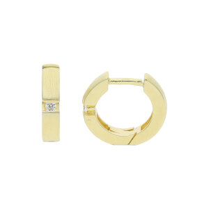 Creolen Silber 925 Gold plattiert Zirkonia JL10-06-2685...