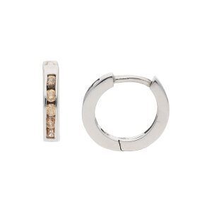 Creolen Silber 925 Zirkonia citrinfarben JL10-06-2709...