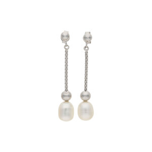 JuwelmaLux Ohrringe mit Perlen Silber Süßwasser Zuchtperle JL10-06-2712