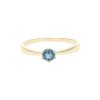 JuwelmaLux Ring 333/000 (8 Karat) Gold echter Blautopas London Blue JL39-07-0451 52