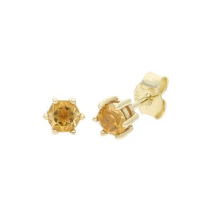 Ohrstecker Gold 333 Citrin JL39-06-0424 JuwelmaLux