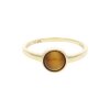 JuwelmaLux Ring 333/000 (8 Karat) Gold echtes Tigerauge JL39-07-0460