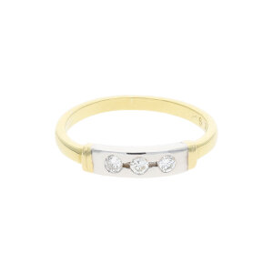 JuwelmaLux Ring 750/000 (18 Karat) Weiß- & Gelbgold Brillanten JL30-07-2172