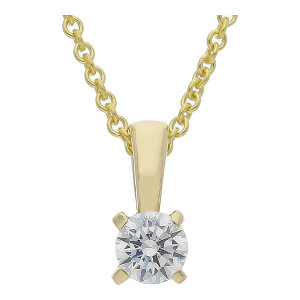 Solitär Anhänger 333/000 Gelbgold Zirkonia JL39-02-0580 JuwelmaLux
