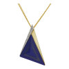 JuwelmaLux Anhänger 375/000 (9 Karat) Gold mit Lapis und Diamant JL30-02-2220