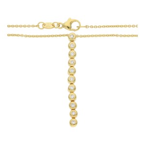 JuwelmaLux Collier 585/000 (14 Karat) Gold mit Brillanten JL30-05-2398 42 cm