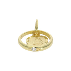 JuwelmaLux Taufring mit Schutzengel Zirkonia Gold 585...