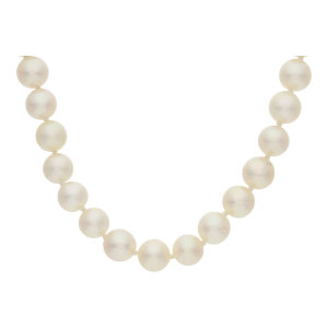JuwelmaLux Perlenkette 750/000 (18 Karat) Weißgold mit Rubinen JL30-05-2421