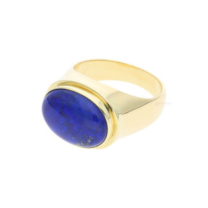 Ring 750/000 (18 Karat) Gold mit Lapislazuli und...