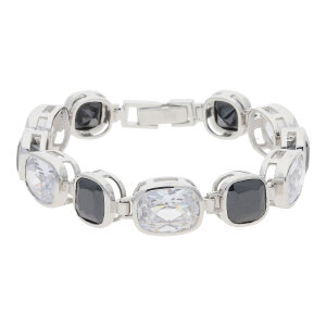 JuwelmaLux Armband 925/000 Sterling Silber mit synth....