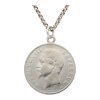 Anhänger Münze Silber, "Napoleon III Empereur", getragen 25320600