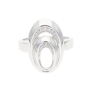 JuwelmaLux Ring 925/000 Sterling Silber mit synth...
