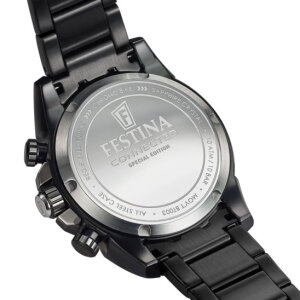 Festina Herrenarmbanduhr F20545/1 Connected Chrono Bike Hybrid Set, Edelstahl, Tarnmuster