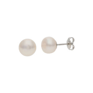 JuwelmaLux Perlen Ohrringe Silber 925 mit...