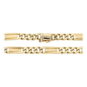 Halskette 750/000 (18 Karat) Gelbgold Fantasie-Muster getragen 25320666
