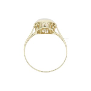 Ring 585/000 (14 Karat) Gold mit Opal getragen 25320682