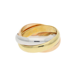 JuwelmaLux Ring 585 Trinity Rosé-, Weiß-,...