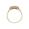 Ring 585/000 (14 Karat) Gold mit Rubinen & Diamanten getragen 25320705