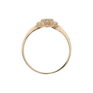 Damen Ring 585 Roségold Zirkonia getragen 25320706...