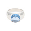 JuwelmaLux Ring 925/000 Sterling Silber mit synth. Zirkonia blau JL30-07-2667