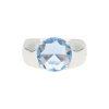 JuwelmaLux Ring 925/000 Sterling Silber mit synth. Zirkonia blau JL30-07-2667