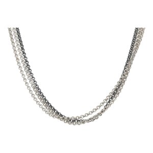 JuwelmaLux Halskette 3-Reihig 925/000 Sterling Silber...