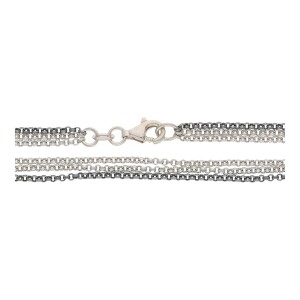 JuwelmaLux Halskette 3-Reihig 925/000 Sterling Silber JL30-05-2693