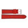 Festina Uhrenband F20377/5LB Leder rot mit grauer Naht