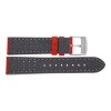 Festina Uhrenband F20377/5LB Leder rot mit grauer Naht