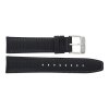 Festina Uhrenband F20271/6LB Leder schwarz mit grauer Naht