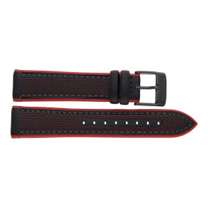 Festina Uhrenband F20359/4LB Leder schwarz und rot