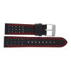 Festina Uhrenband F20377/6LB Leder schwarz mit roter Naht