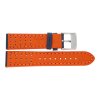 Festina Uhrenband F20377/2LB Leder blau mit orangener Naht