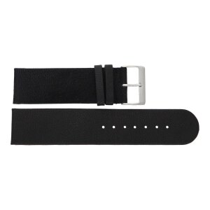 JuwelmaLux Uhrband JL38-10-0229 Leder schwarz