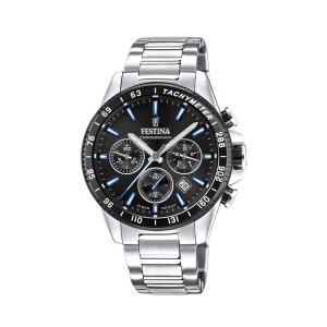 Festina Herren Uhr F20560/5 Chronograph Edelstahl