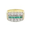 Ring 585/000 (14 Karat) Gold mit Smaragd und Brillanten getragen 25320731