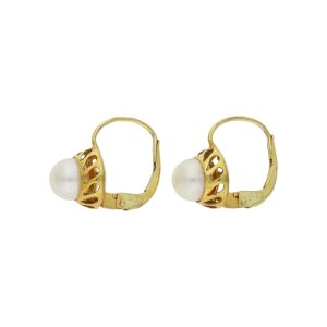 JuwelmaLux Perlen Ohrringe für Damen 333 Gold Akoya...