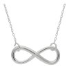 JuwelmaLux Infinity Halskette 925/000 Sterling Silber JL44-05-0013